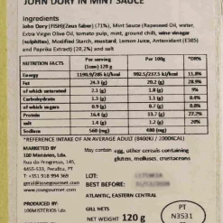 ABC+ John Dory in Mint Sauce, 120g