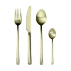 Herdmar Arco Brushed Champagne Gold 4 Piece Place Setting Cutlery Set Discount