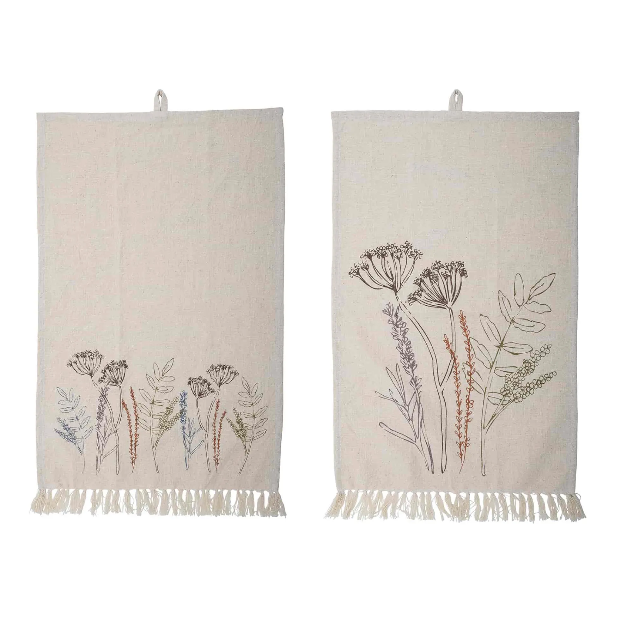 Bloomingville Bea Floral Cotton Tea Towel Online