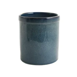 Ceramica Nicola Blue Glaze Kitchen Utensils Jar New