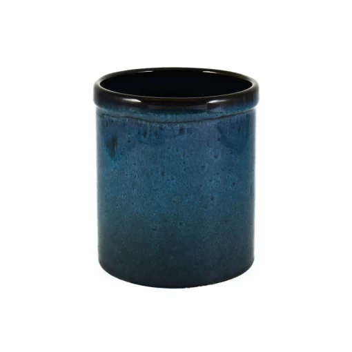 Ceramica Nicola Blue Glaze Kitchen Utensils Jar New