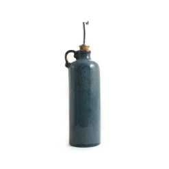 Ceramica Nicola Blue Glaze Oil & Vinegar Pouring Bottle Online