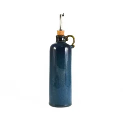 Ceramica Nicola Blue Glaze Oil & Vinegar Pouring Bottle Online