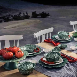 Bordallo Pinheiro White Cabbage Plate, 19cm Online