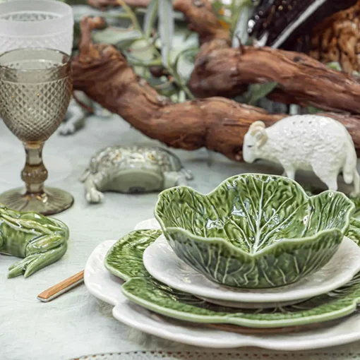 Bordallo Pinheiro White Cabbage Plate, 19cm Online