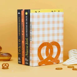 Balvi Brown Pretzel Metal Bookend Sale