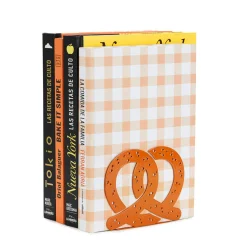 Balvi Brown Pretzel Metal Bookend Sale
