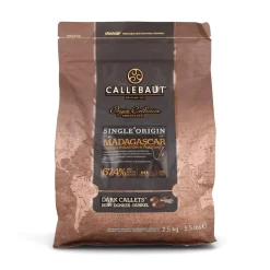 Callebaut Origin Madagascar 67.4% Dark Chocolate Chips, 2.5kg Clearance