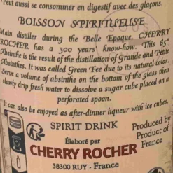 Distillerie du Perigord Cherry Rocher Green Absinthe Grand Or 65%, 350ml Best