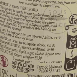 Distillerie du périgord Cherry Rocher Plum Ratafia Aperitif, 700ml Sale