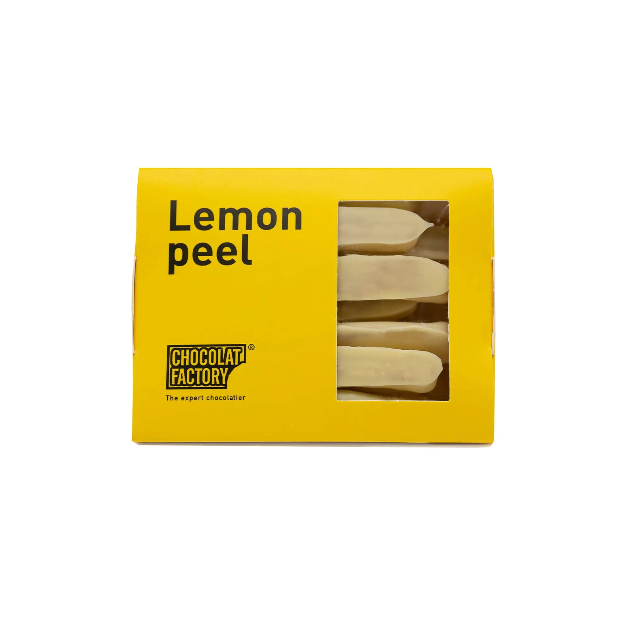 Chocolat Factory White Chocolate Covered Lemon Peel, 110g Clearance