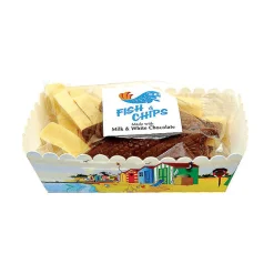 Chocolate Novelties Chocolate Fish & Chips, 125g New