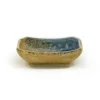 Kiji Stoneware & Ceramics Chouseki Blue Gold Sauce Dish, 9cm x 6.5cm x 2.5cm high Sale