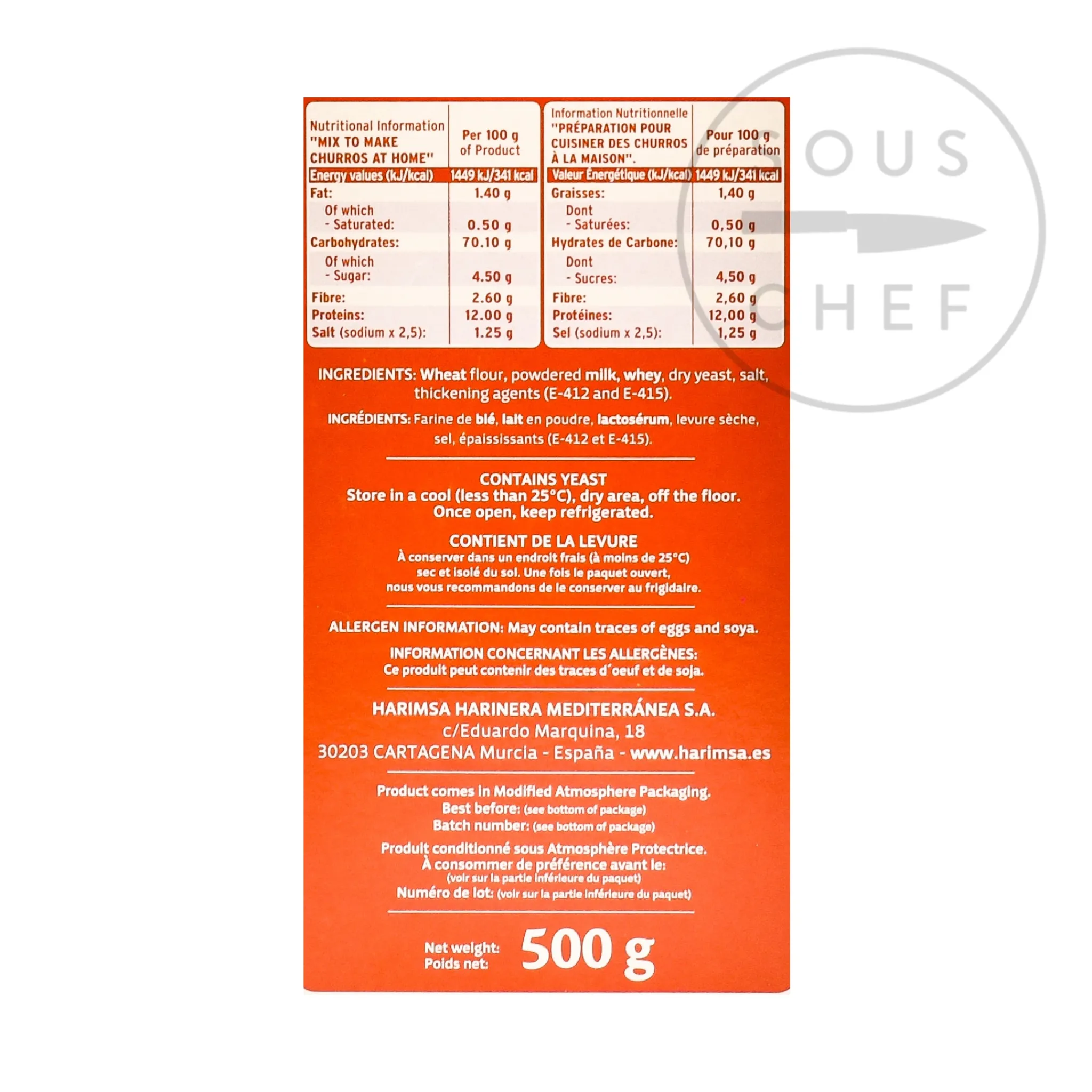 Harimsa Churro Mix for Spanish Doughnuts, 500g Hot