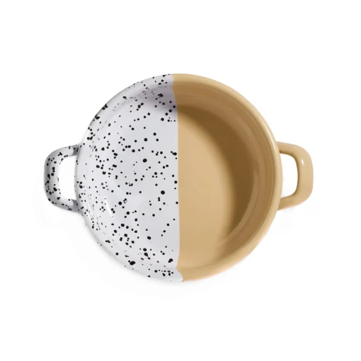 Kapka Enamel Colour Pop Enamel Frying Pan and Serving Dish, Yellow, 16cm Online