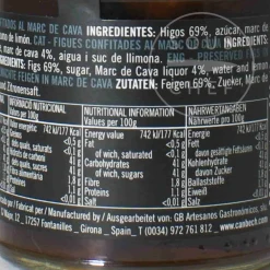 Can Bech Confit Figs in Marc de Cava Brandy, 230g Hot