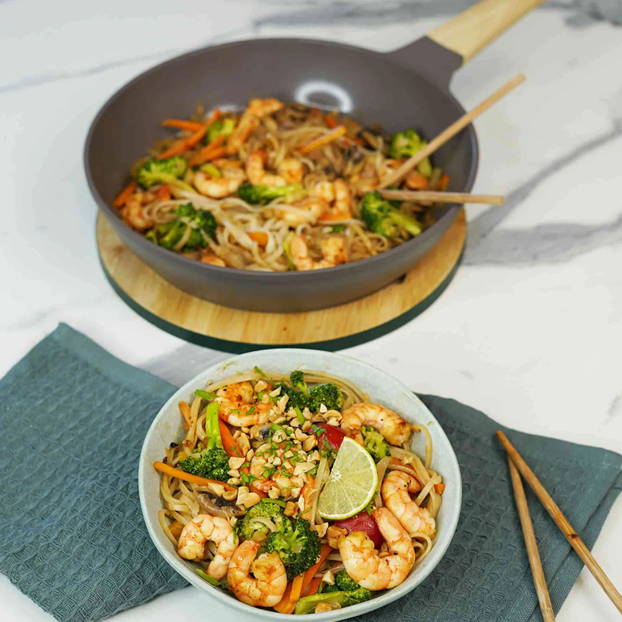 Cookut Lightweight Non-Stick Frying Pan, Taupe, BPA Free Online