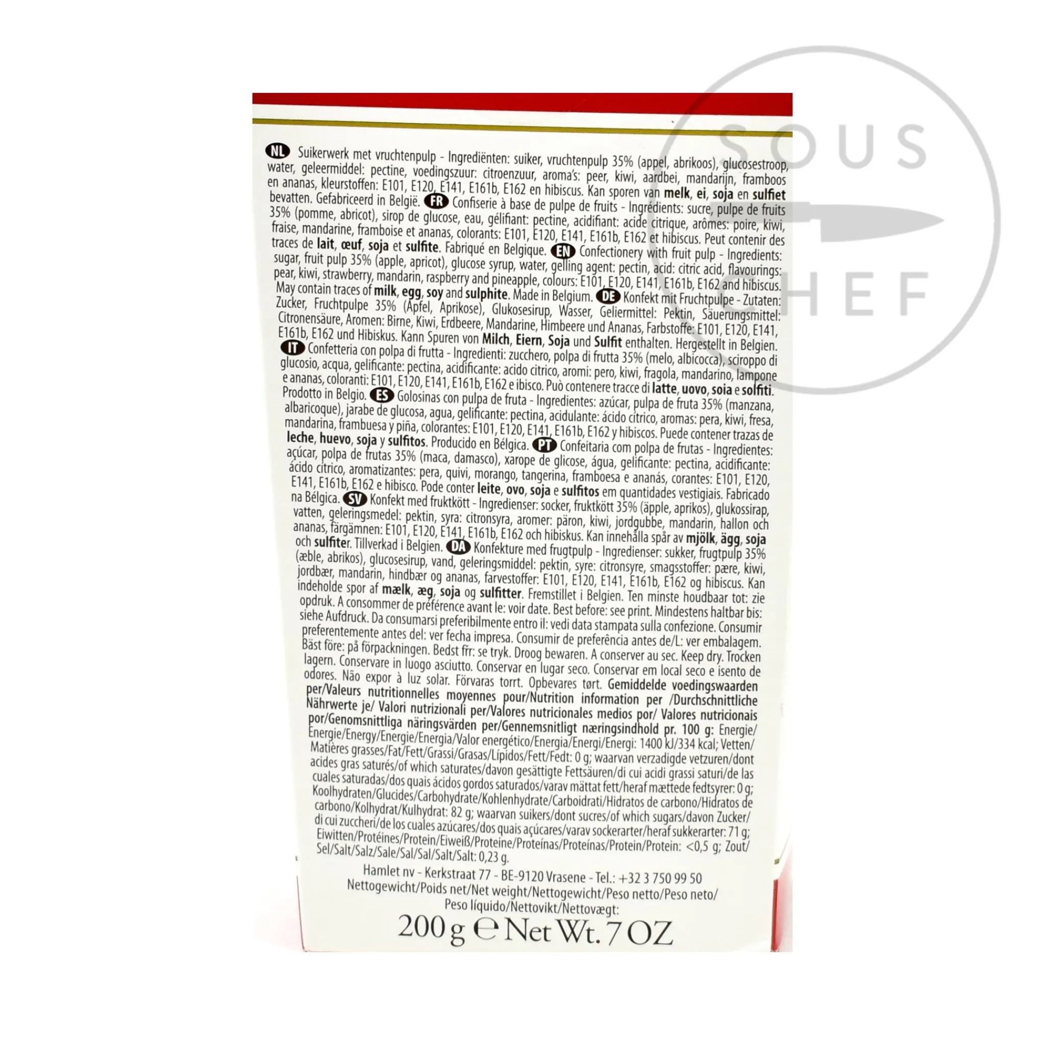 Cupido Fruits de Luxe, 200g New