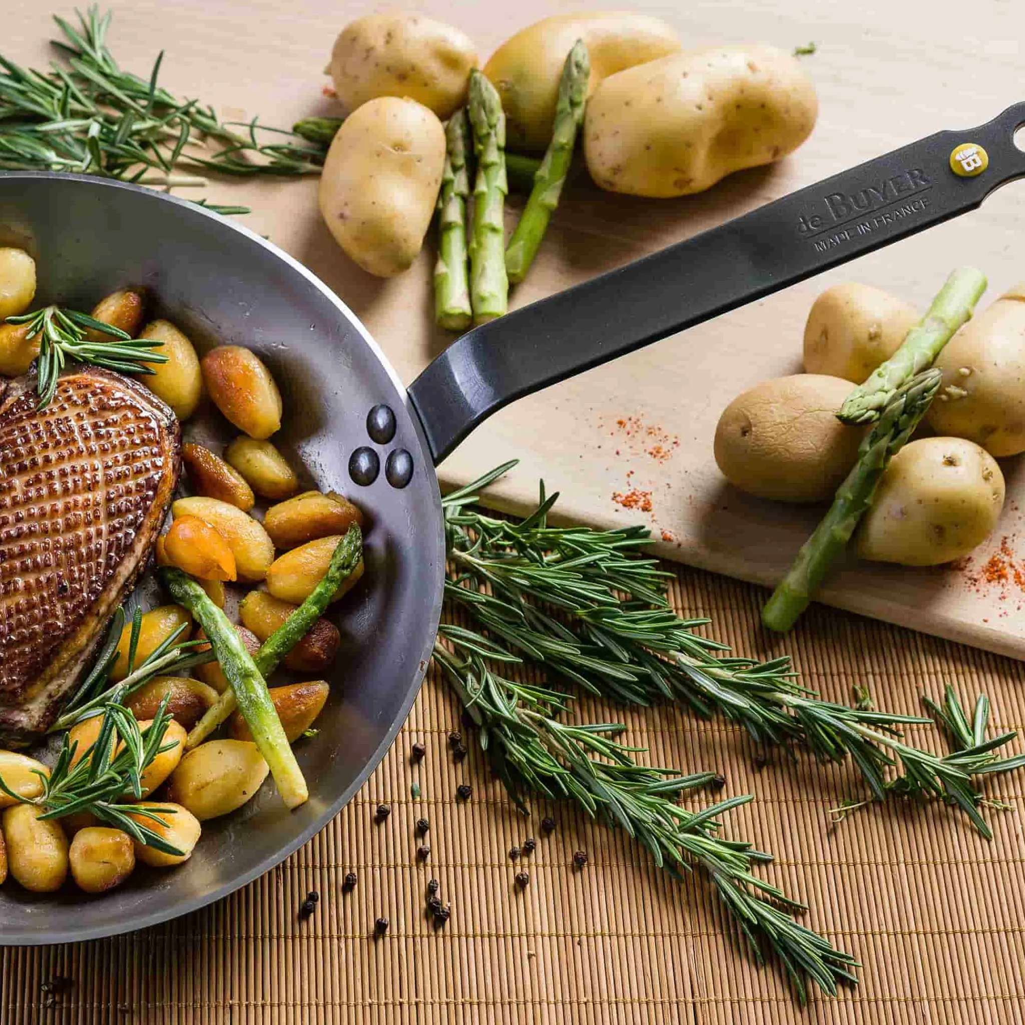 De Buyer Mineral B Frying Pan, 28cm New