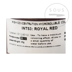 Deco Relief Intense Royal Red Food Colour, 50g New