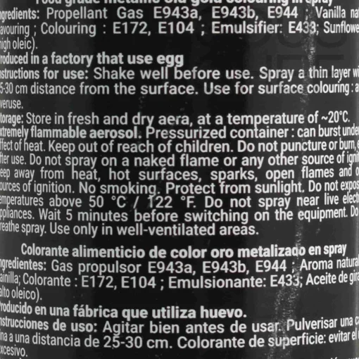 Deco Relief Metallic Gold Spray, 300ml Hot