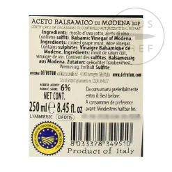 Defrutum Balsamic Vinegar IGP 8 yr Aged - 4 Crowns, 250ml New