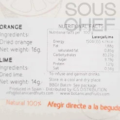 Botanic & Fruits Dried Orange & Lime Slices, 30g