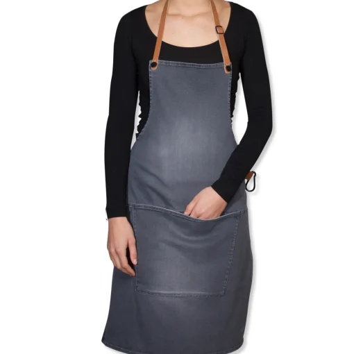 Dutchdeluxes Canvas BBQ Apron in Washed Grey Clearance