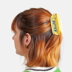Eat My Socks Butter Hair Claw Clip