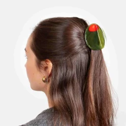 Eat My Socks Olive Hair Claw Clip Online