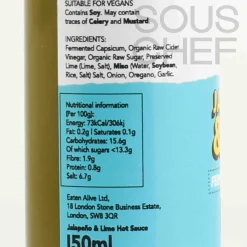 Eaten Alive Jalapeno & Lime Hot Sauce, 150ml Discount