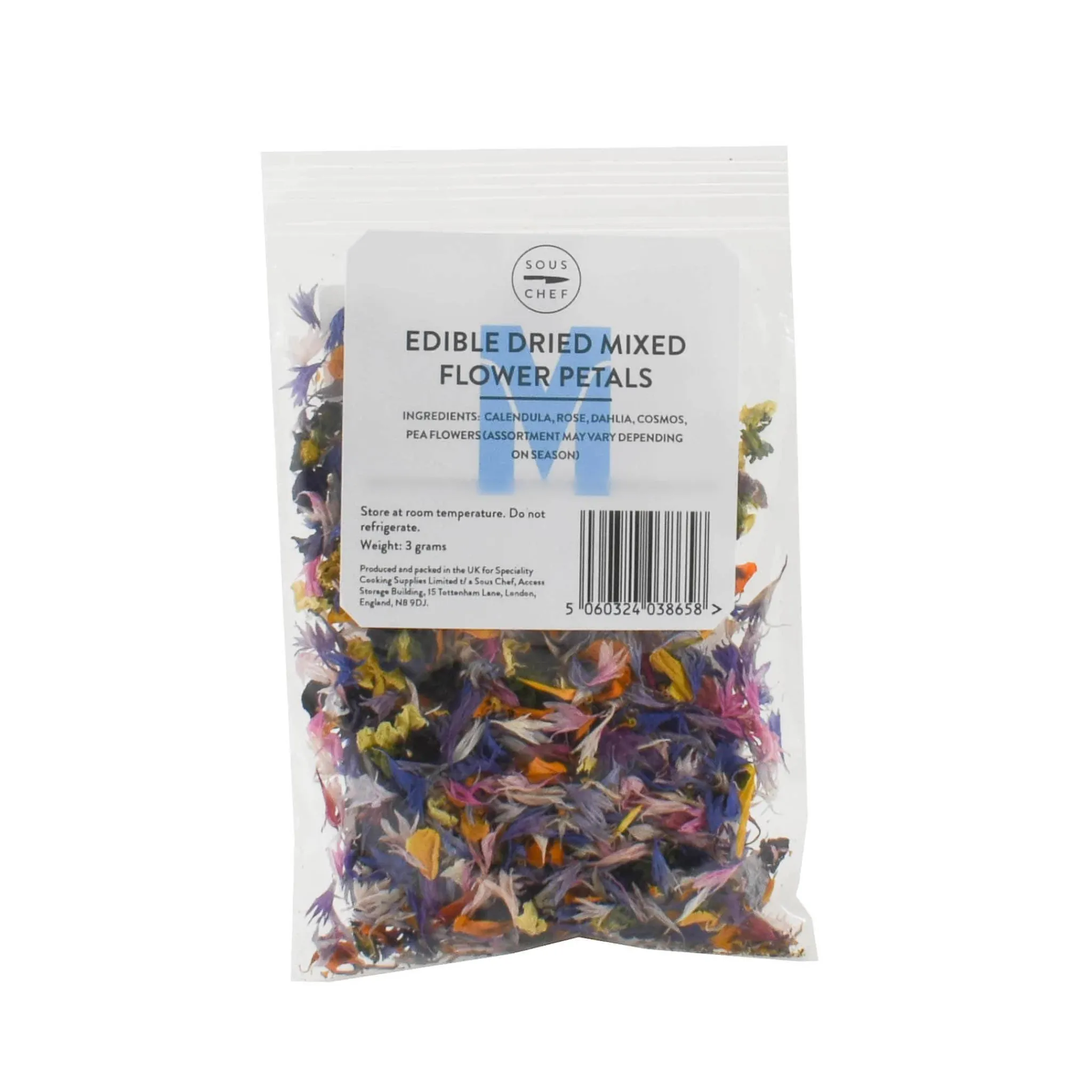 Sous Chef Edible Dried Mixed Flower Petals, 3g Sale