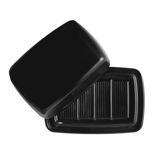 Emile Henry Black Butter Dish, 17x11cm Best