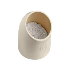 Emile Henry Cream Salt Pig, 15.5cm New