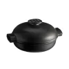 Emile Henry Delight Black Ceramic Induction Braiser, 27cm Hot