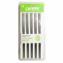 Kiji Stoneware & Ceramics Essential Stainless Steel Chopsticks, 5 Pairs