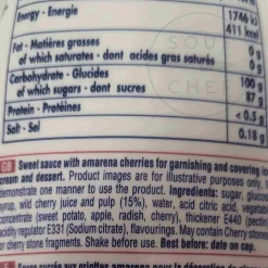 Fabbri Amarena Cherry Topping, 225g New