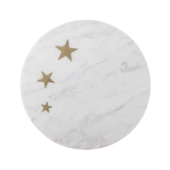 Bloomingville Fenya Star White Marble Cake Stand, 30cm Best