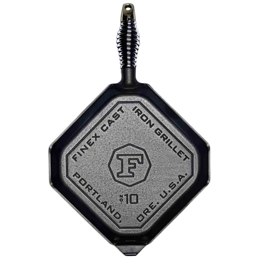 Finex Cast Iron Grill Pan, 25cm (10inch) Hot