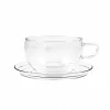 Trendglas Glass Teacup & Saucer, 400ml Discount