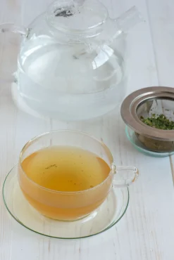 Trendglas Glass Teacup & Saucer, 400ml Discount