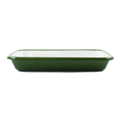 Kapka Green Marble Enamel Roasting & Serving Dish, 26cm Clearance