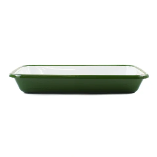 Kapka Green Marble Enamel Roasting & Serving Dish, 26cm Clearance