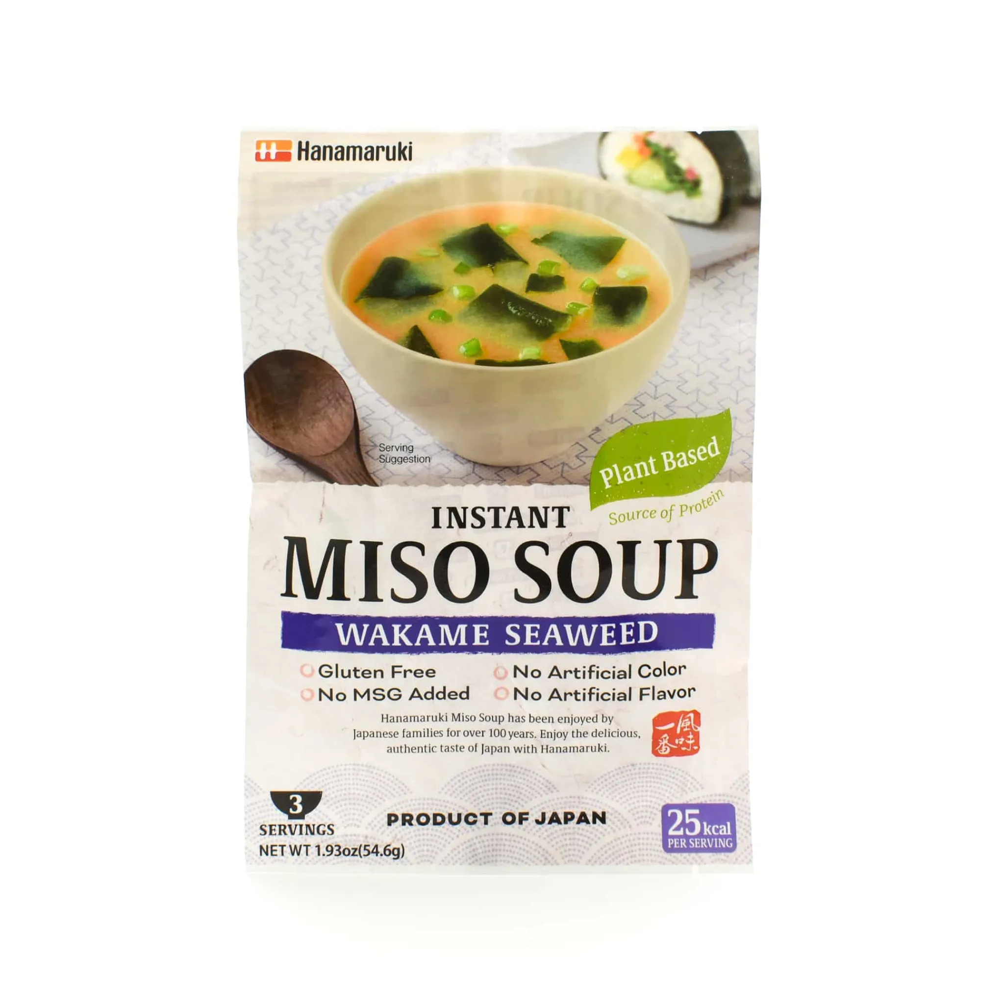 Hanamaruki Vegan Instant Miso Soup Wakame, 3 pack Discount