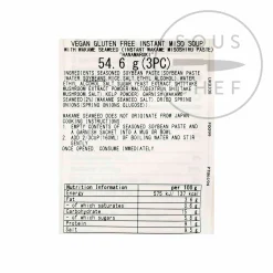 Hanamaruki Vegan Instant Miso Soup Wakame, 3 pack Discount