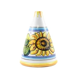 Puglia Handmade Hand Painted Italian Ceramic Olive Oil Bottle Clearance