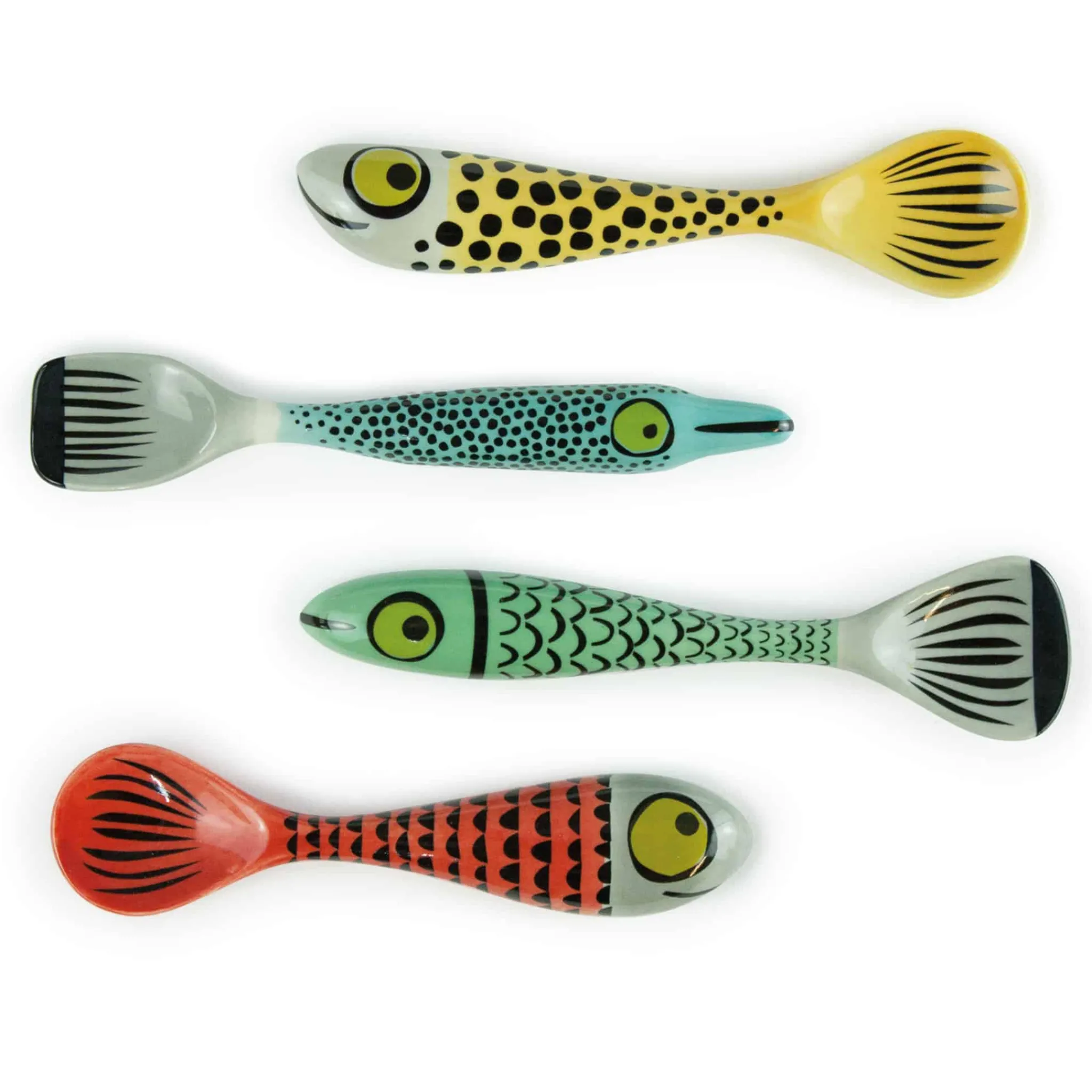 Hannah Turner Set of 4 Fish Spoons, 13cm Discount