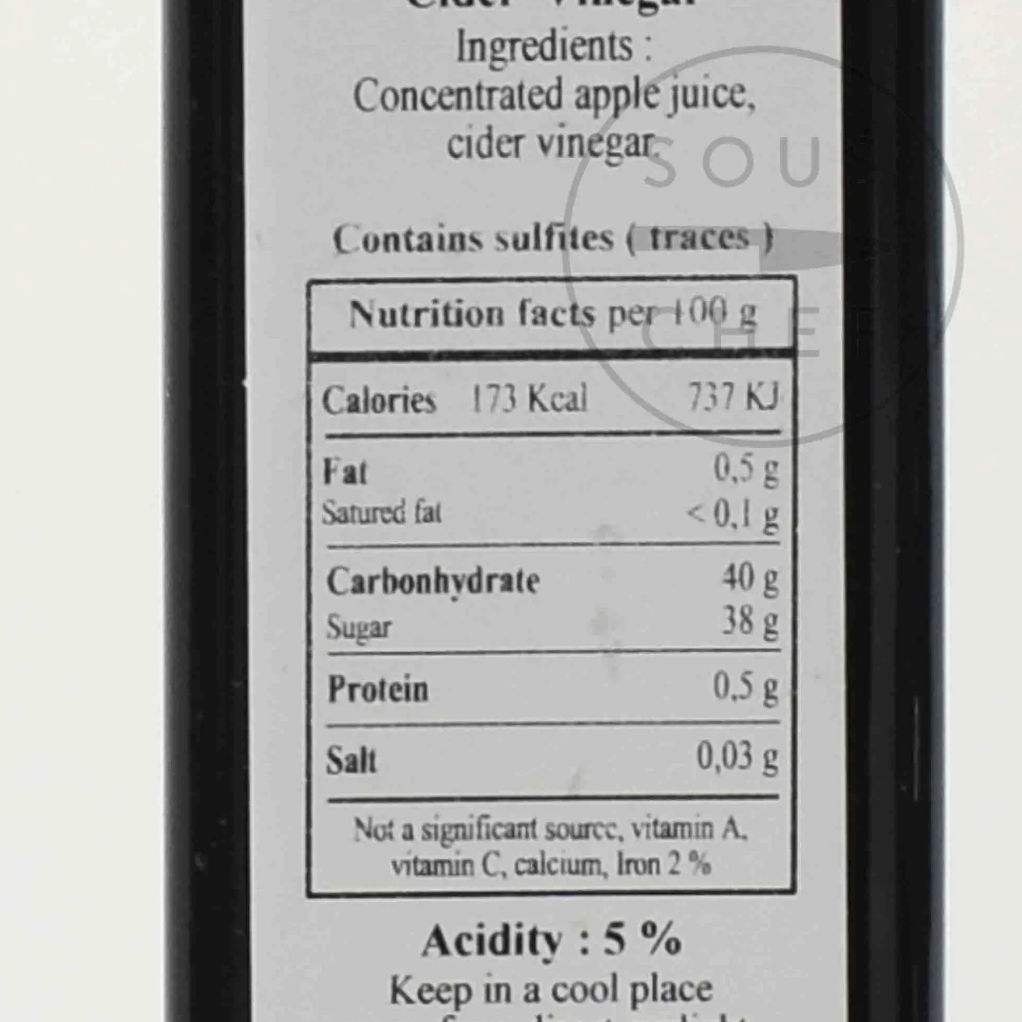 Huilerie Beaujolaise 2 Year Aged Fruit Vinegar Cider, 250ml Discount