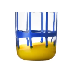 Ichendorf Milano Blue & Yellow Patterned Tumbler, 350ml Hot