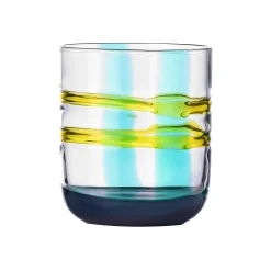 Ichendorf Milano Teal & Yellow Patterned Tumbler, 350ml New